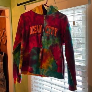Ocean City MD the dye embroidered hoodie